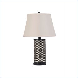 Coaster Table Lamp with Round Pattern Base