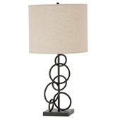 Coaster Ring Design Base Table Lamp in Bronze