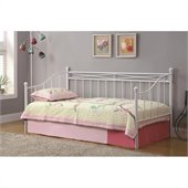 Coaster Casual Metal Frame Daybed in White