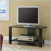 Coaster Black TV Stand with Shelf in Black
