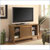Coaster TV Console with 2 Shelves & Sliding Doors in Oak