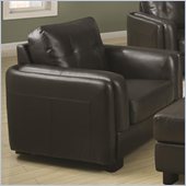 Coaster Sawyer Contemporary Double Arm Chair in Charcoal