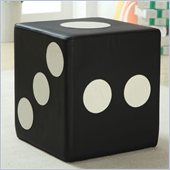 Coaster Dice Ottoman Faux Leather in Brown