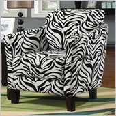 Coaster Club Chair in Zebra Print