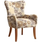 Coaster Accent Chair in Beige Circle Design