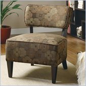 Coaster Accent Chair in Brown Floral Motif