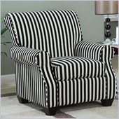 Coaster Club Chair in Black and White Stripes