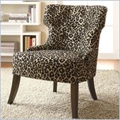 Coaster Accent Chair in Leopard Print
