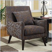 Coaster Club Chair in Luxurious Leaf Pattern 