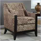 Coaster Club Chair in Decorative Wood Trim