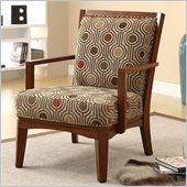 Coaster Accent Chair in Warm Walnut