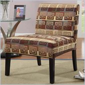 Coaster Accent Chair with Wood Legs in Spiral Pattern