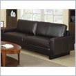 ADD TO YOUR SET: Coaster Ava Contemporary Leather Sofa with Platform Legs in Brown