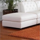 Coaster Quinn Contemporary Square Cocktail Storage Ottoman in White