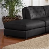 Coaster Quinn Contemporary Square Cocktail Storage Ottoman in Black