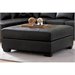 Coaster Darie Leather Cocktail Ottoman in Black