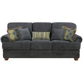 Coaster Colton Traditional Upholstered Sofa in Smokey Grey
