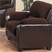 Coaster Monika Stationary Chair in Chocolate