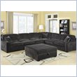 ADD TO YOUR SET: Coaster Luka Casual L-Shaped Sectional in Charcoal Velvet