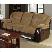 Coaster Malena Motion Sofa with Cup Holders in Chenille