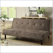 Coaster Padded Convertible Sofa Bed in Brown