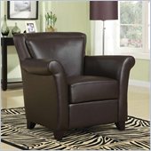Coaster Flared Stationary Chocolate Chair in Cappucino Finish