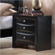 ADD TO YOUR SET: Coaster Briana 2 Drawer Nightstand in Glossy Black Finish