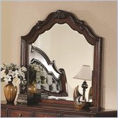 Coaster Priscilla Mirror in Brown Cherry Finish
