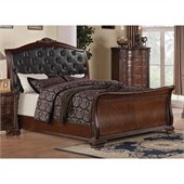 Coaster Maddison Bed in Brown Cherry Finish