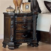 Coaster Maddison Nightstand in Brown Cherry Finish