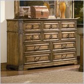Coaster Edgewood 10 Drawer Dresser in Brown Oak Finish
