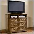 ADD TO YOUR SET: Coaster Edgewood 6 Drawer Media Chest in Warm Brown Oak Finish