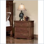 Coaster Edgewood 3 Drawer Nightstand in Cherry Finish