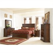 Coaster Foxhill 4 Piece Bedroom Set in Deep Brown Finish