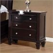 ADD TO YOUR SET: Coaster Sandy Beach Nightstand in Cappuccino Finish