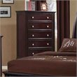 ADD TO YOUR SET: Coaster Sandy Beach 5 Drawer Chest in Cappuccino Finish