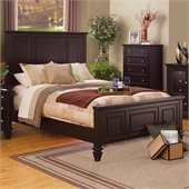 Coaster Sandy Beach Bed in Cappuccino Finish