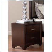 Coaster Simone 2 Drawer Nightstand in Cappuccino Finish