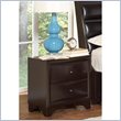 ADD TO YOUR SET: Coaster Webster 2 Drawer Nightstand in Brown Maple Finish