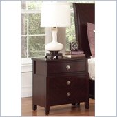 Coaster Albright 3 Drawer Nightstand in Cherry Finish
