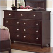 Coaster Albright 9 Drawer Dresser in Cherry Finish