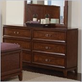 Coaster Katharine 6 Drawer Dresser in Oak Finish