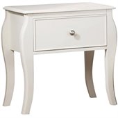 Coaster Dominique 1 Drawer Nightstand in White Finish