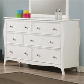 Coaster Dominique 7 Drawer Dresser in White Finish