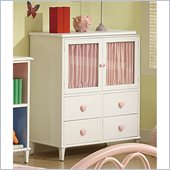 Coaster Juliette 4 Drawer Chest with Doors in White Finish