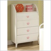 Coaster Juliette 4 Drawer Chest in White Finish