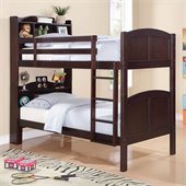 Coaster Parker Bookcase Twin over Twin Bunk Bed
