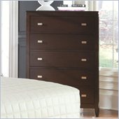 Coaster Calvin 5 Drawer Chest in Cappuccino Finish