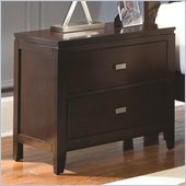 Coaster Calvin 2 Drawer Nightstand in Cappuccino Finish