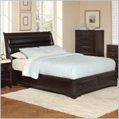 Coaster Webster Sleigh Bed in Brown Maple Finish
